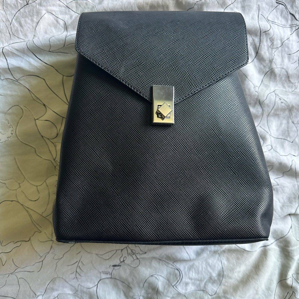 Mango Charcoal Textured Women's Backpack
